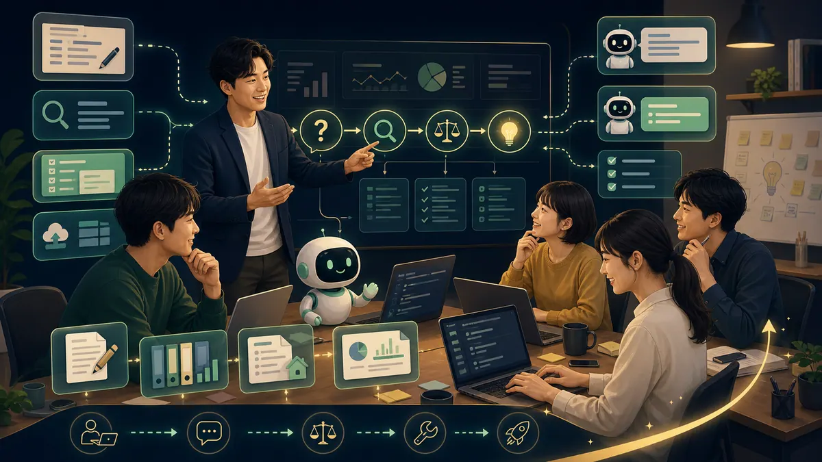 音声入力でAIに素早く指示を伝えるイメージ